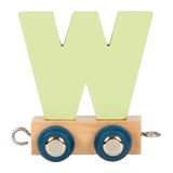 Small foot - train de lettres en bois polaire - w