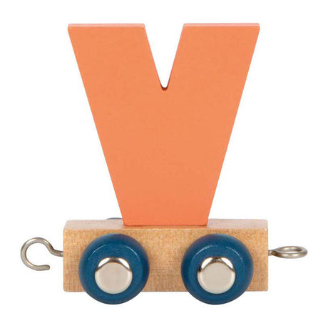 Small foot - train de lettres en bois polaire - v