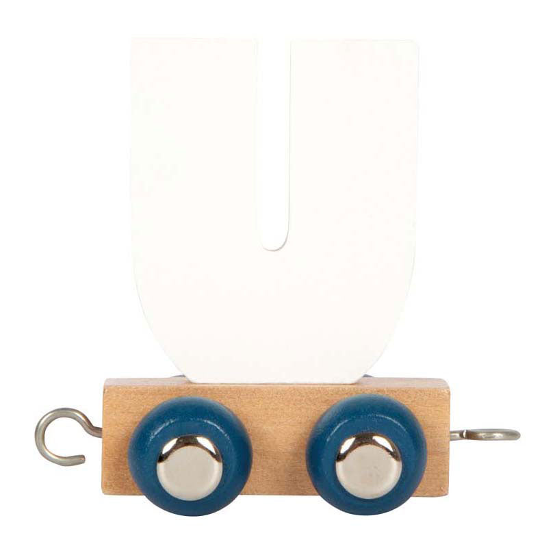 Small foot - train de lettres en bois polaire - u