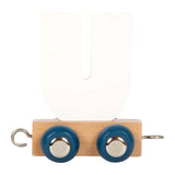 Small foot - train de lettres en bois polaire - u