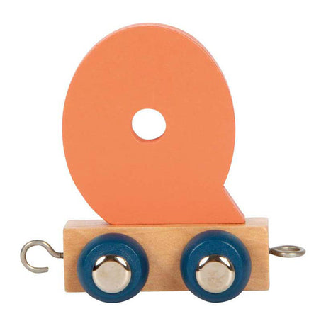 Small foot - train de lettres en bois polaire - q