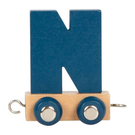 Small foot - train de lettres en bois polaire - n