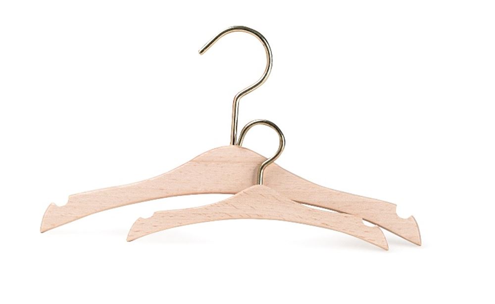 Ensemble de cintres en bois 13 cm. 3+ (6 secondes