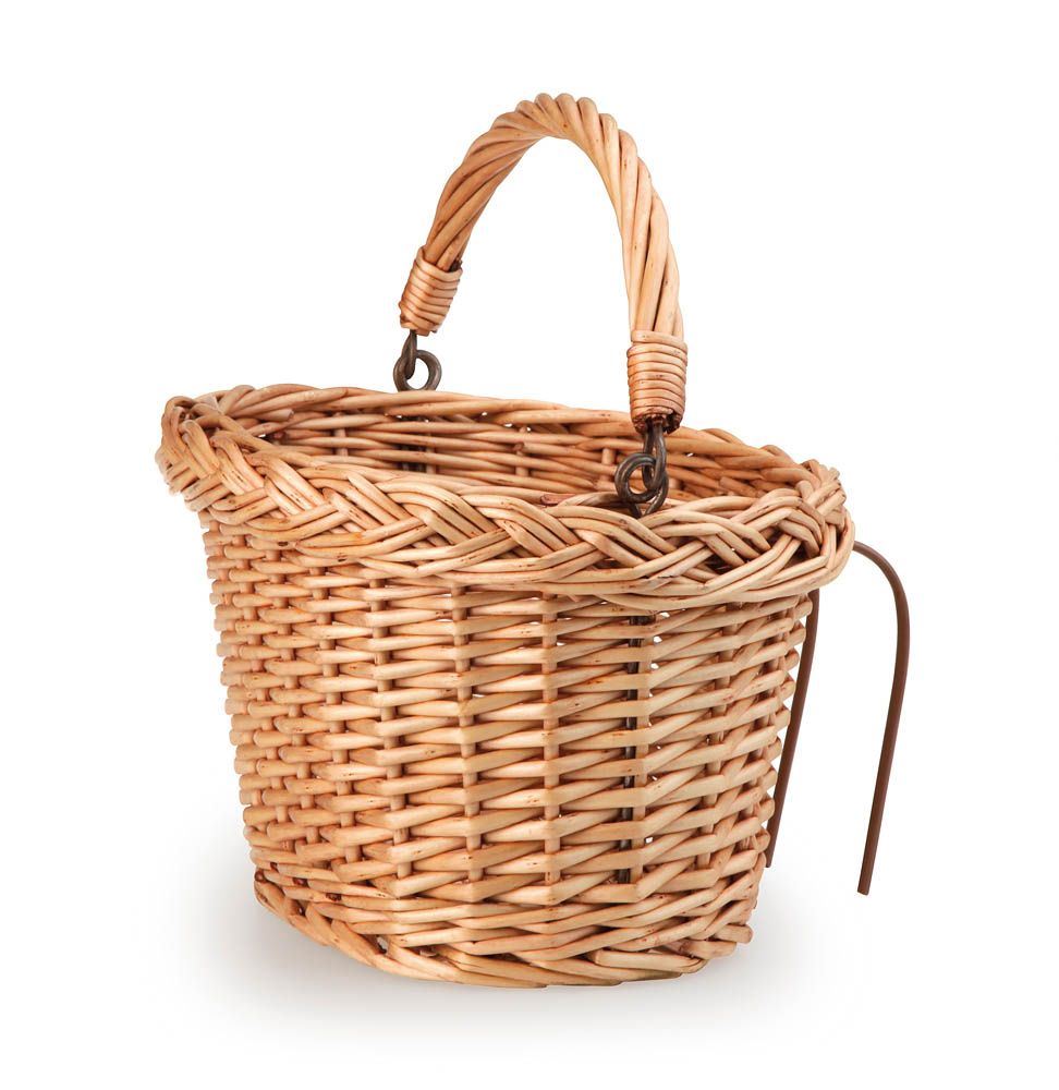 Panier à vélo tressé Egmont. 28x20x15cm