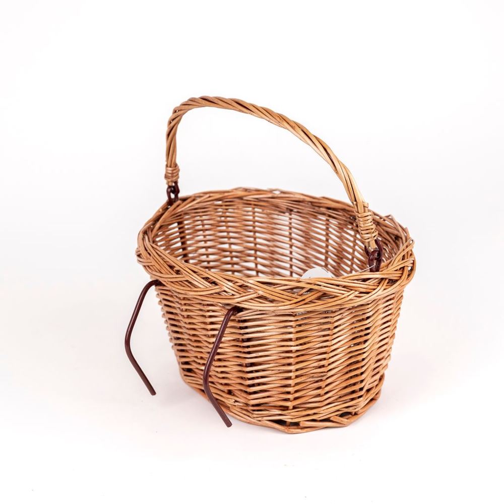 Panier à vélo tressé Egmont. 28x20x15cm
