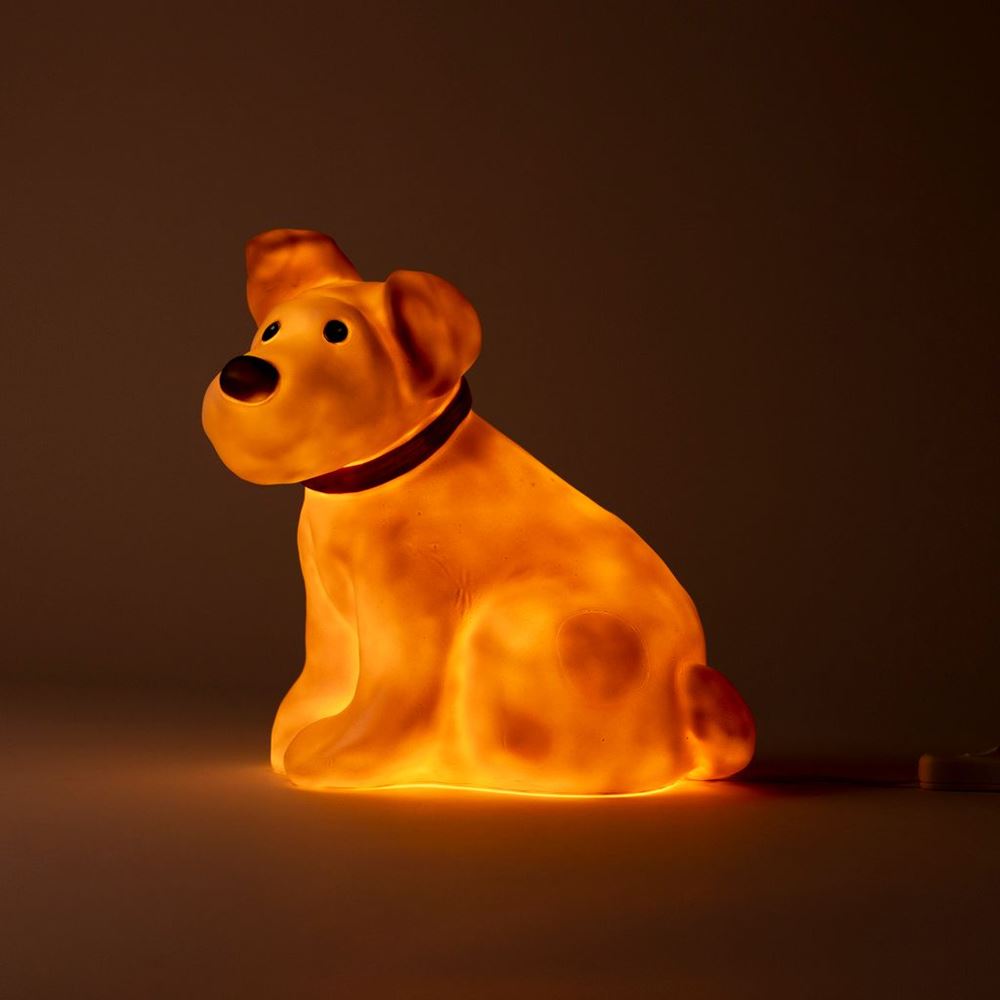 Lampe d'Egmont le chien Eliot. 24x23 cm.