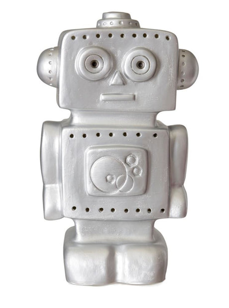 Lampe Egmont robot argent. 33x18x10