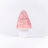 Lampe Egmont champignon vintage rose + dim