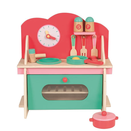 Cuisine bois 36x17x38 avec accessoires. 3+