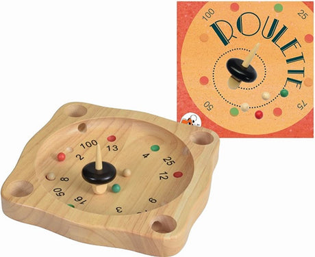 Jeu : roulette. 25 x 25 x 4 cm 5+