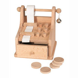 Caisse enregistreuse en bois Egmont. 12x12x14cm. 3+