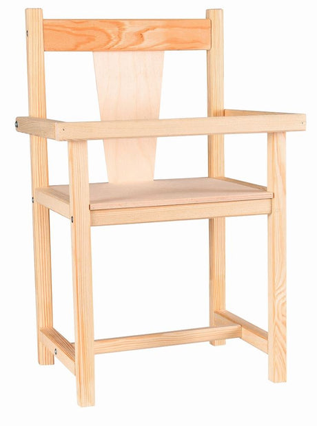 Chaise de poupée Egmont en bois. 23x18x40cm. 3+