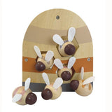 Abeilles en forme de boîte en bois d'Egmont. 17x18x6,