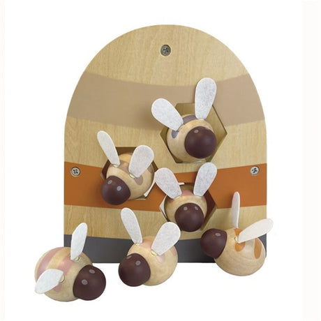 Abeilles en forme de boîte en bois d'Egmont. 17x18x6,