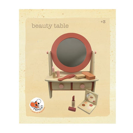 Table de maquillage en bois. 14,5x20cm. 1+
