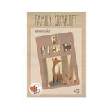 Quatuor d'animaux de la famille Egmont. carton fsc