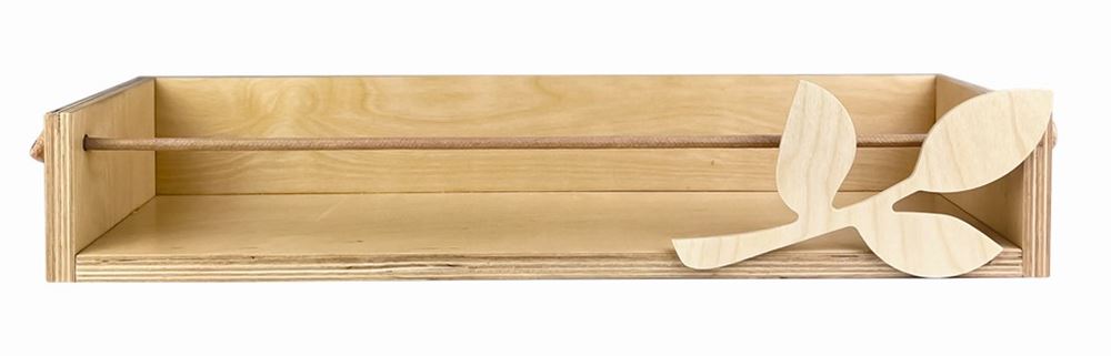 Support mural avec plateau. 50 x 15 x 9 cm.