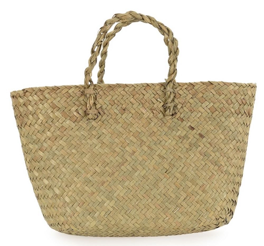 Panier en paille d'Egmont. 20x10x16 cm.