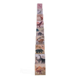 1.2.3 pyramide à empiler de dinosaures. carton FSC