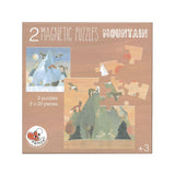 Montagnes de puzzle magnétique. 17,5x17,5x1 cm.