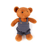 Abi Egmont embrasse l'ours et son père. 25 cm.