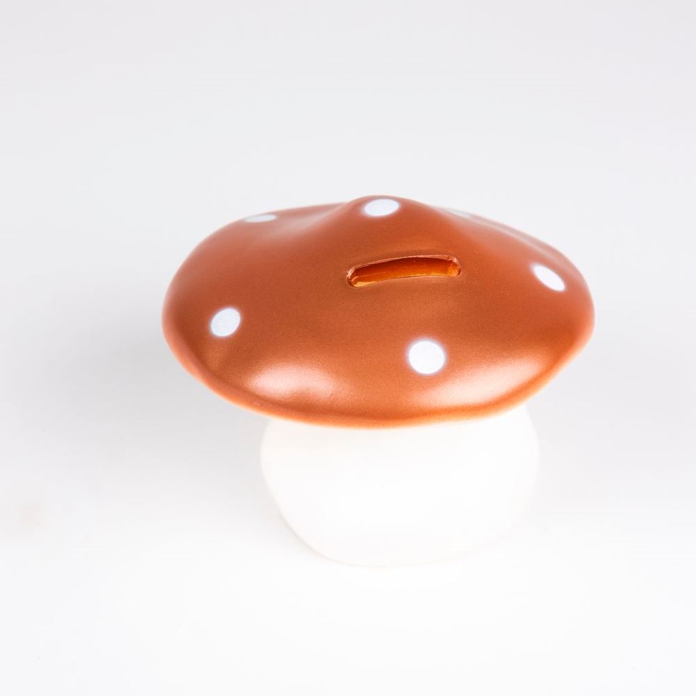 Tirelire Egmont champignon cuivre. 11 cm