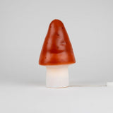 Lampe Egmont champignon brique rouge+di