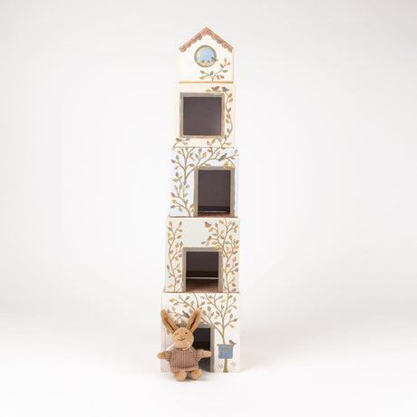 Maison cubique d'Egmont Lenny le lapin. 14x13
