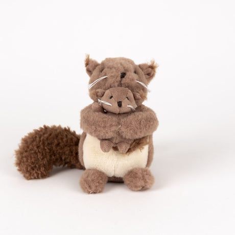 Peluche Egmont écureuil avec bébé. 15x15x