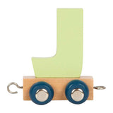 Small foot - train de lettres en bois polaire - j