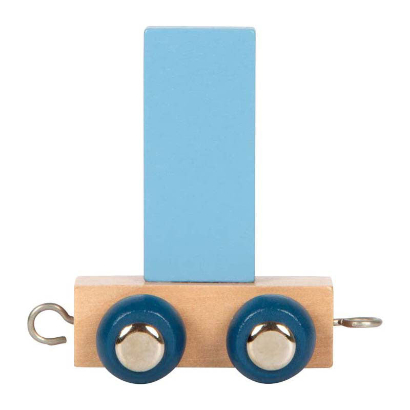 Small foot - train de lettres en bois polaire - i