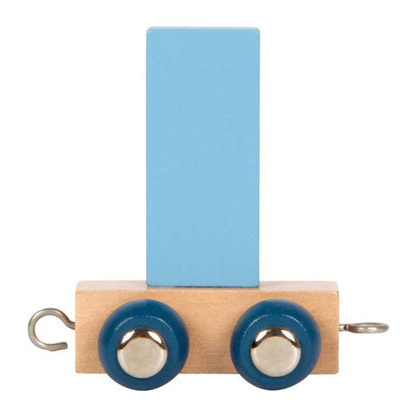 Small foot - train de lettres en bois polaire - i