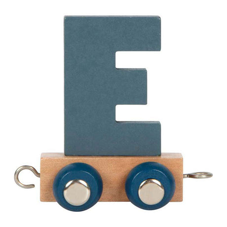 Small foot - train de lettres en bois polaire - e