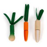 Small foot - jeu de coupe et de légumes en bois frais, 14 pièces.