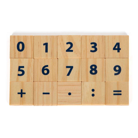 Small foot - boîte d'apprentissage en bois avec tiges mathématiques et jeu de blocs mathématiques