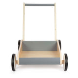 Small foot houten loopwagen grijs