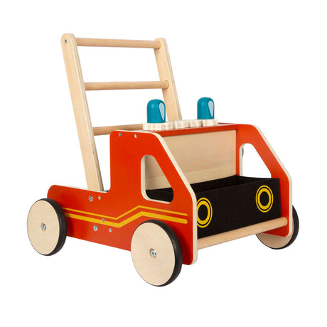 Small foot - Déambulateur pompiers en bois