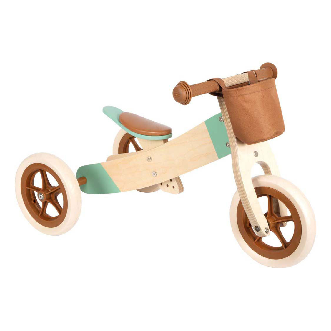 Small foot - tricycle en bois marron caramel