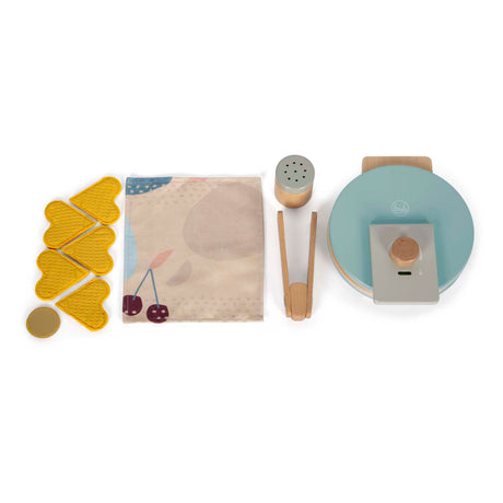 Small foot - ensemble de jeu en bois gaufrier, 10 pièces.