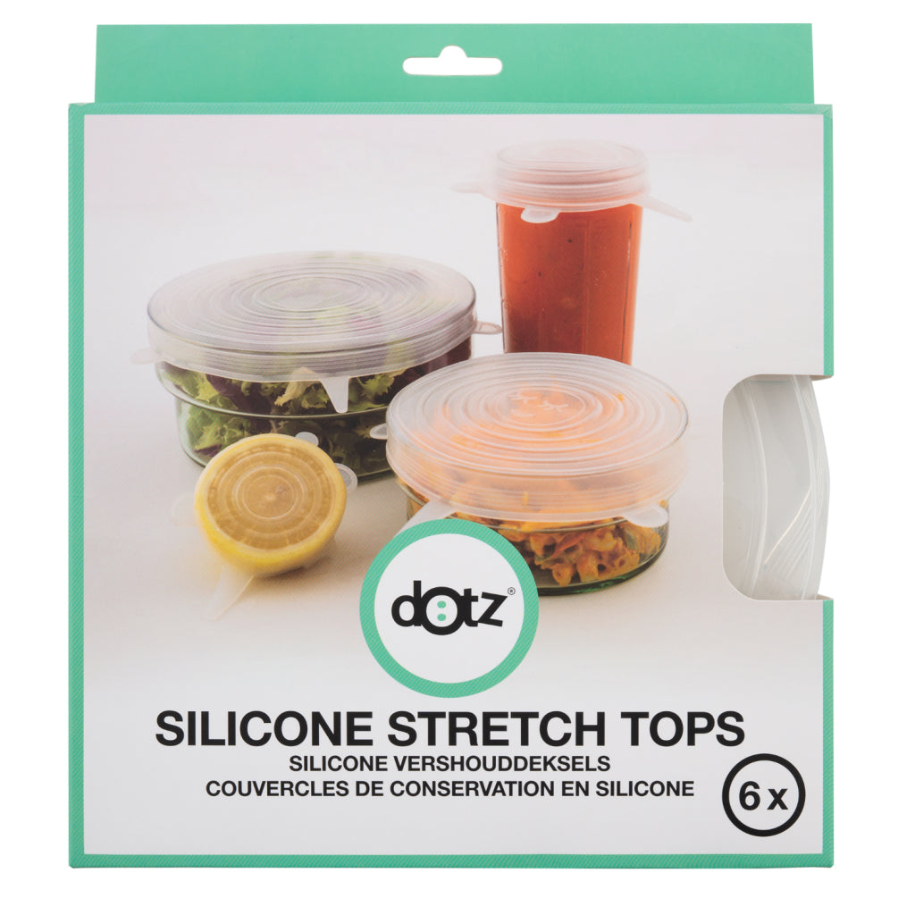 Couvercles flexibles en silicone pour aliments frais Dotz 6 pièces