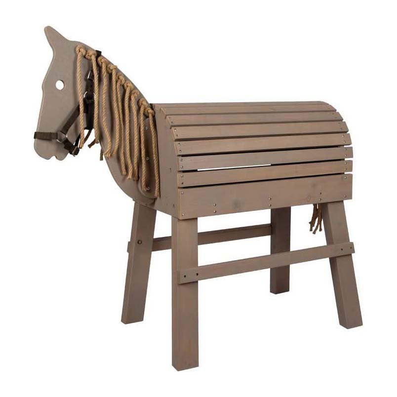 Small foot - cheval en bois gris