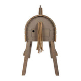 Small foot - cheval en bois gris
