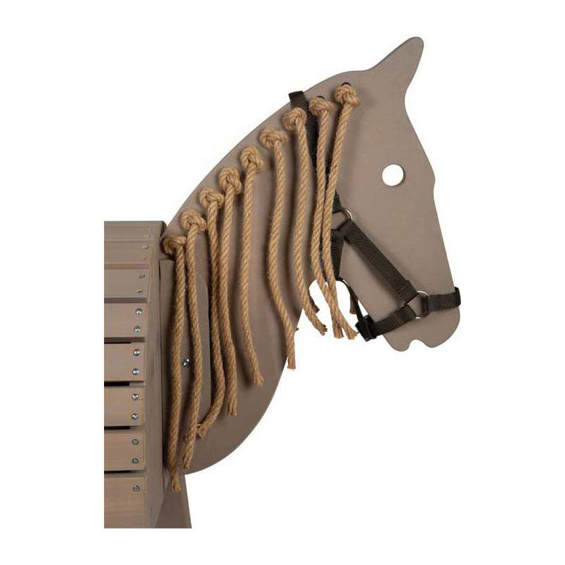 Small foot - cheval en bois gris