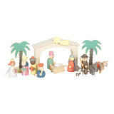 Small foot - Coffret de jeu d'histoire de Noël avec crèche en bois