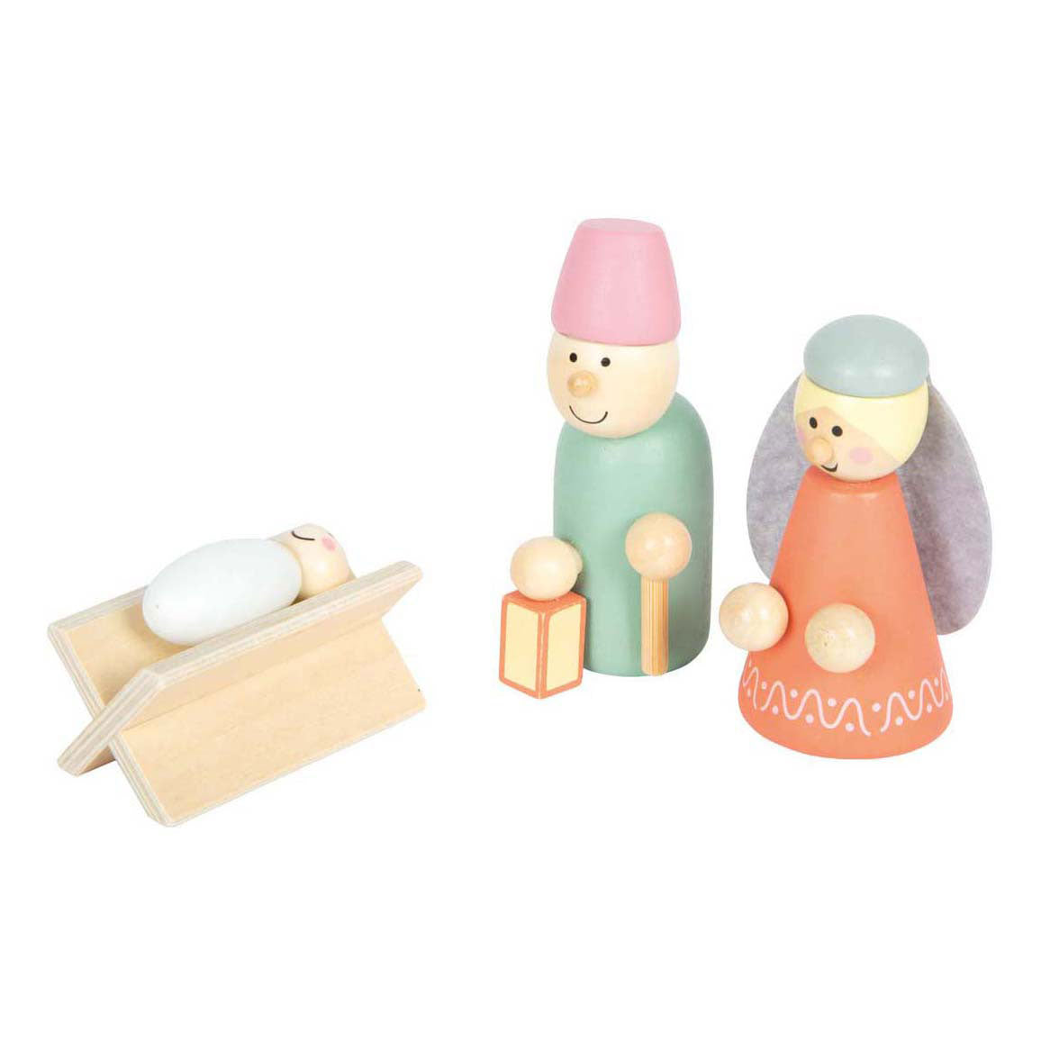 Small foot - Coffret de jeu d'histoire de Noël avec crèche en bois