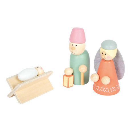 Small foot - Coffret de jeu d'histoire de Noël avec crèche en bois