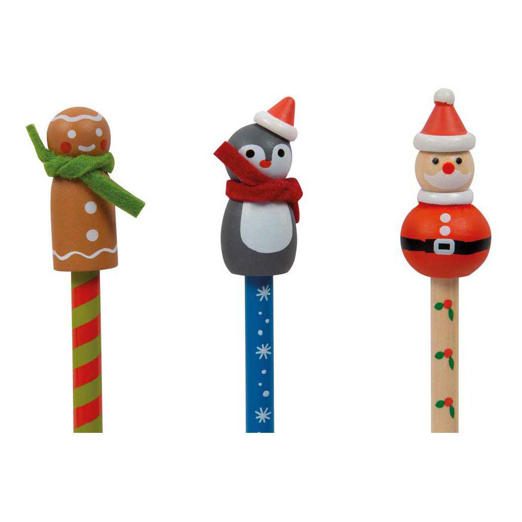 Small foot - Set de crayons de Noël, 6 pcs.
