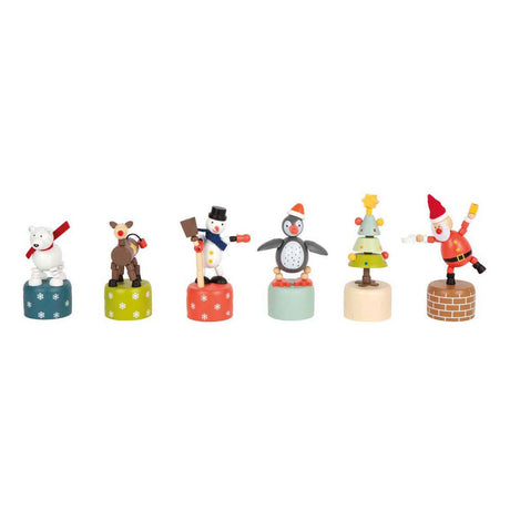 Small foot - présentoir figurines de danse de Noël et d'hiver, 12 pcs.
