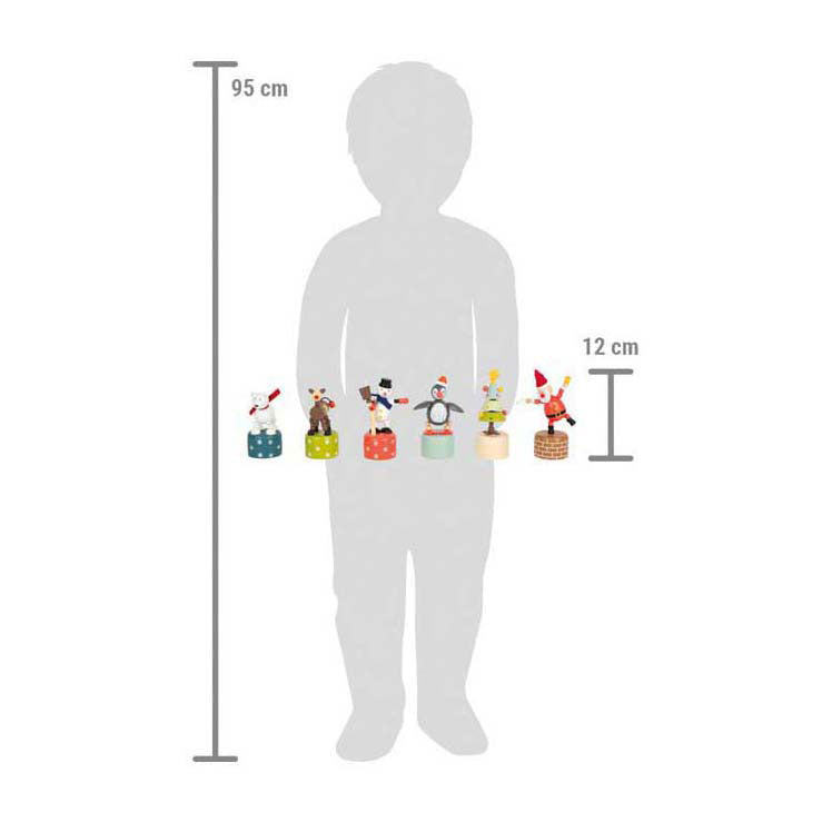 Small foot - présentoir figurines de danse de Noël et d'hiver, 12 pcs.