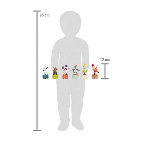 Small foot - présentoir figurines de danse de Noël et d'hiver, 12 pcs.